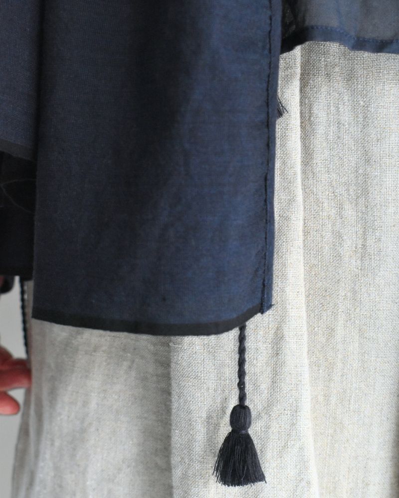 Handwoven Cotton Hakeme Cache-coeur in DarkNavy
