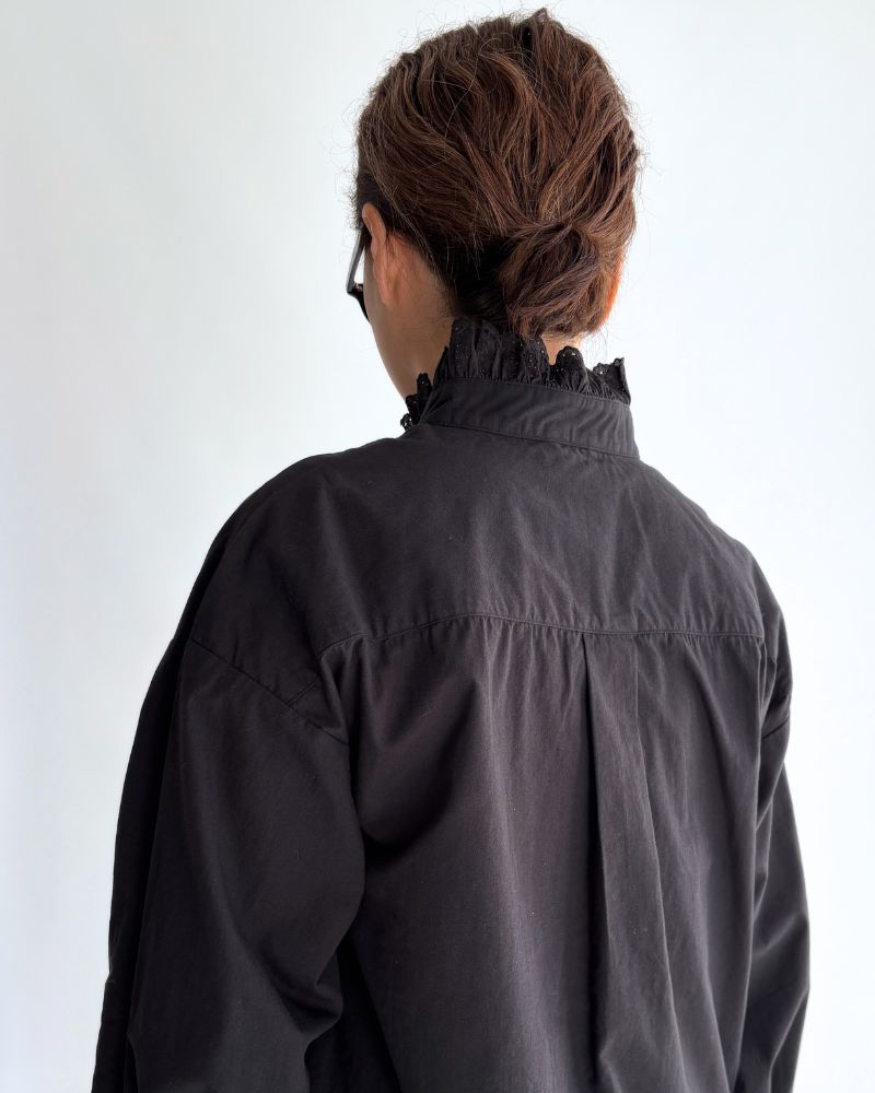 Vintage Lace Blouse in Black