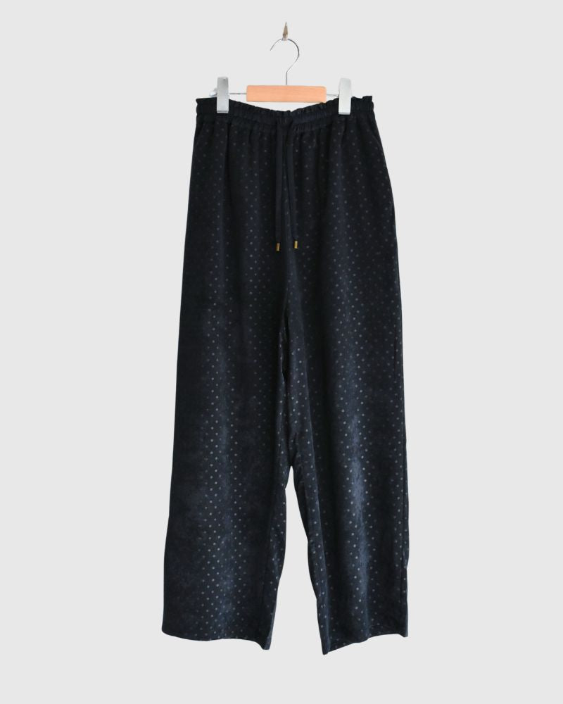 Embossed dot pants 'SONK' in Navy