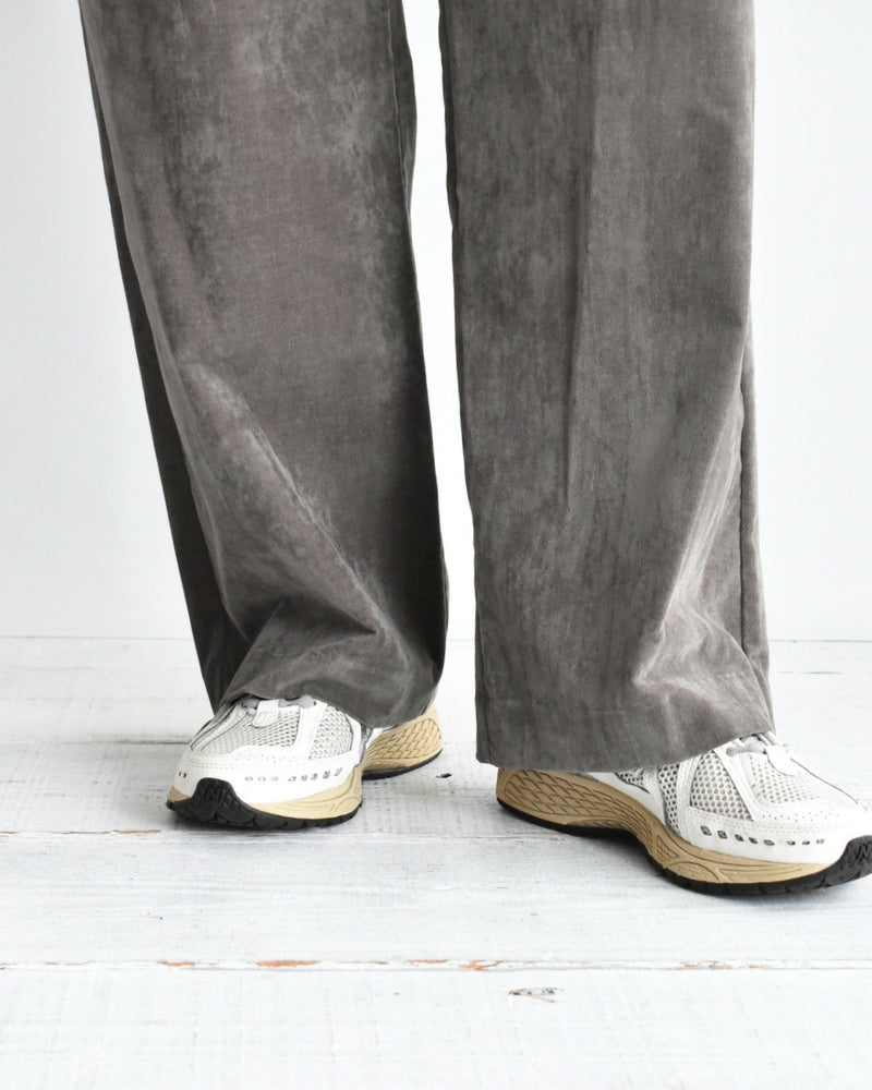 Velvet Semi Wide Easy Pants in Brown