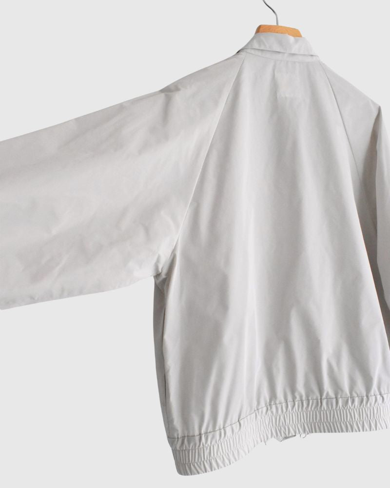 Front Frill Zip-Up Jumper in IceGray