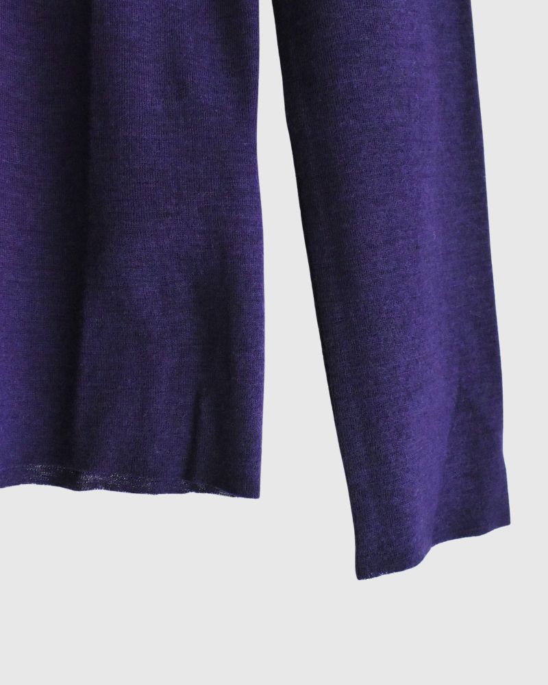 Crew neck slim fit (wool) in Purple