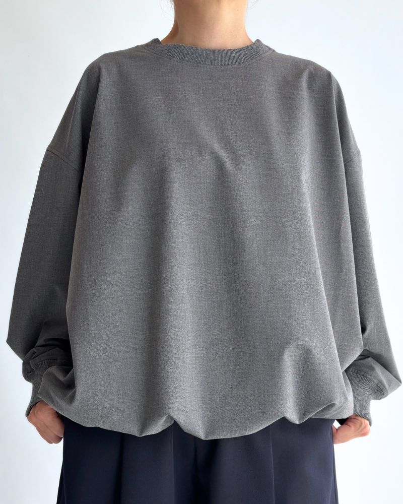 Unisex Drawstring Pullover in Gray