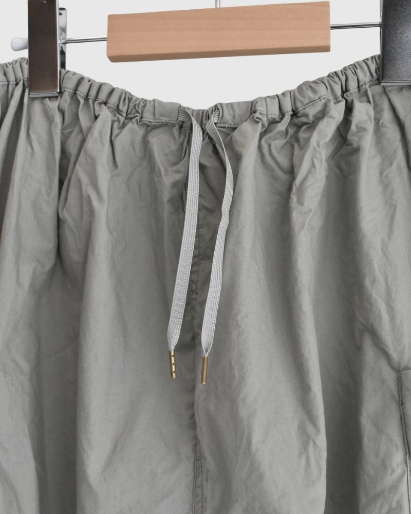 Typewriter Cotton Pants in Gray