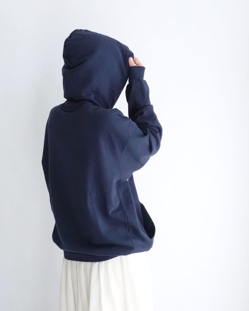 French Terry GRVYCLRS Applique Hoodie (MENS) in Navy