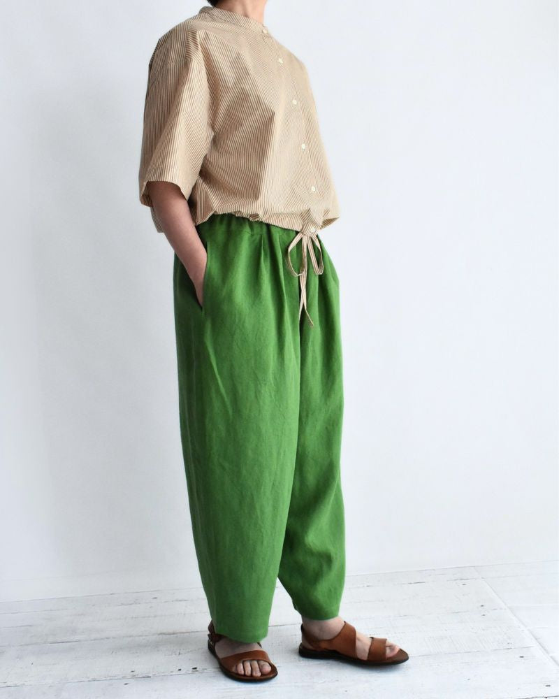 Egg Pants (LINEN/RAMIE) in Green