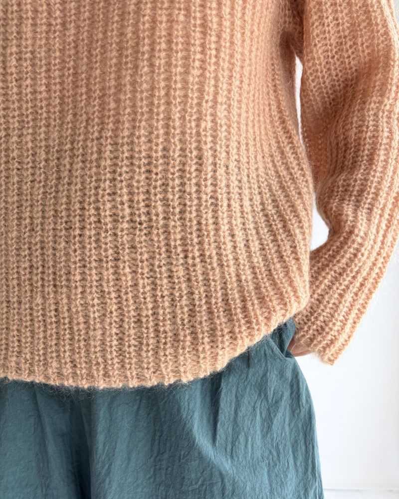 Mohair pullover in PinkBeige