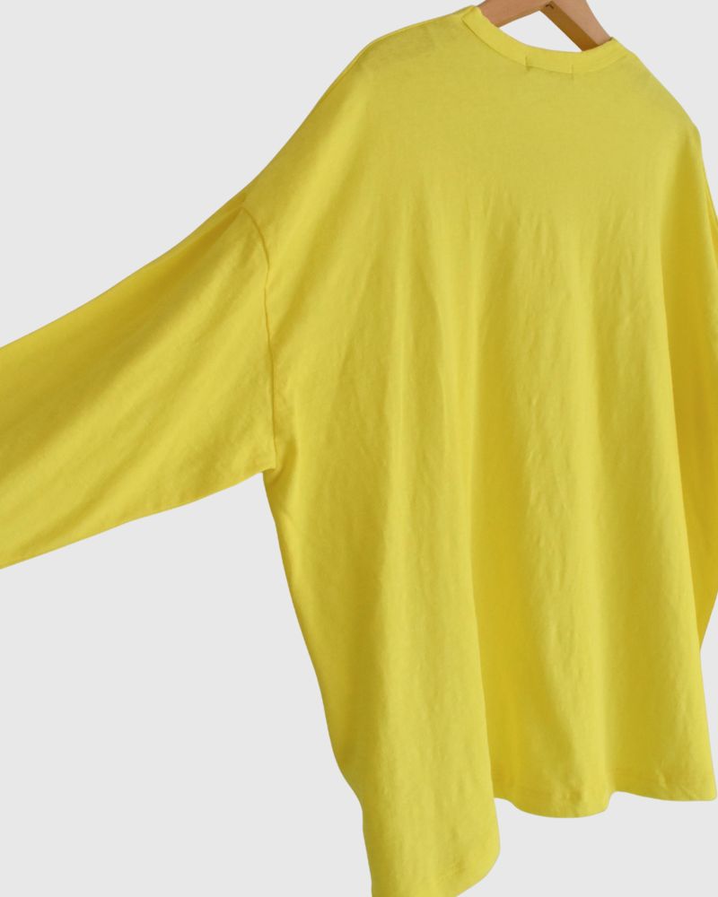 Jersey Loose Pullover in Yellow