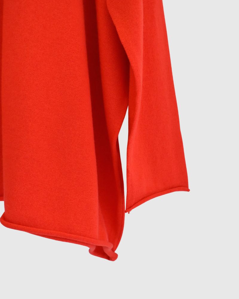 5-Color T-Line Pullover in Vermilion