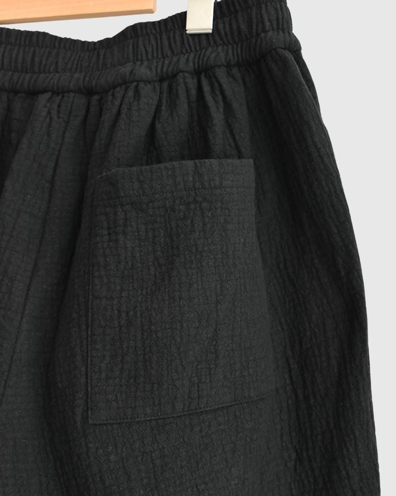 Original Random Stripe Quilted Nouveau Pants in Black