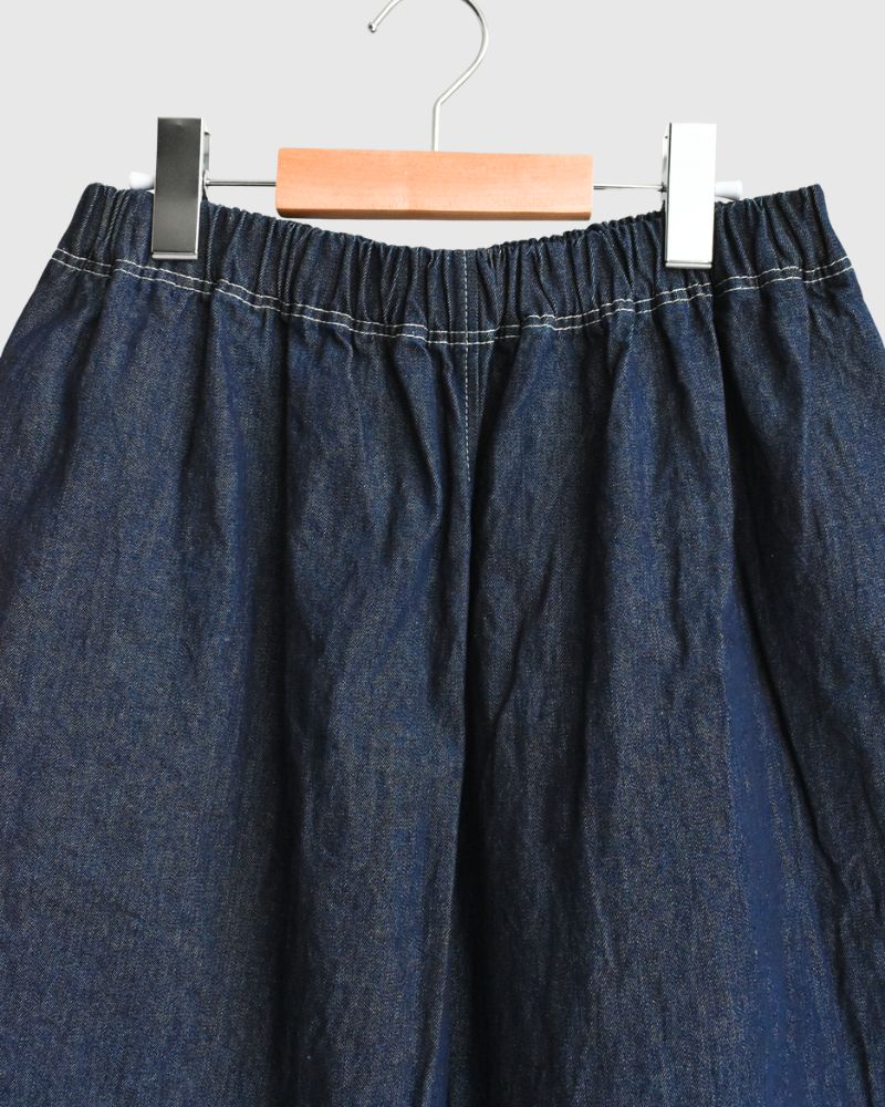Big Pocket Pegtop Pants (Denim) in Indigo