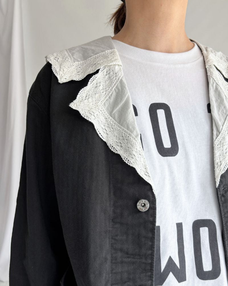 ARMY Herringbone Jacket in Black