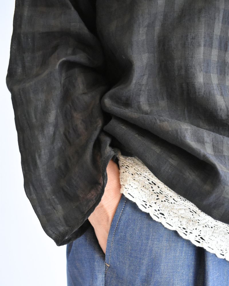 Drop Shoulder Smock in Black