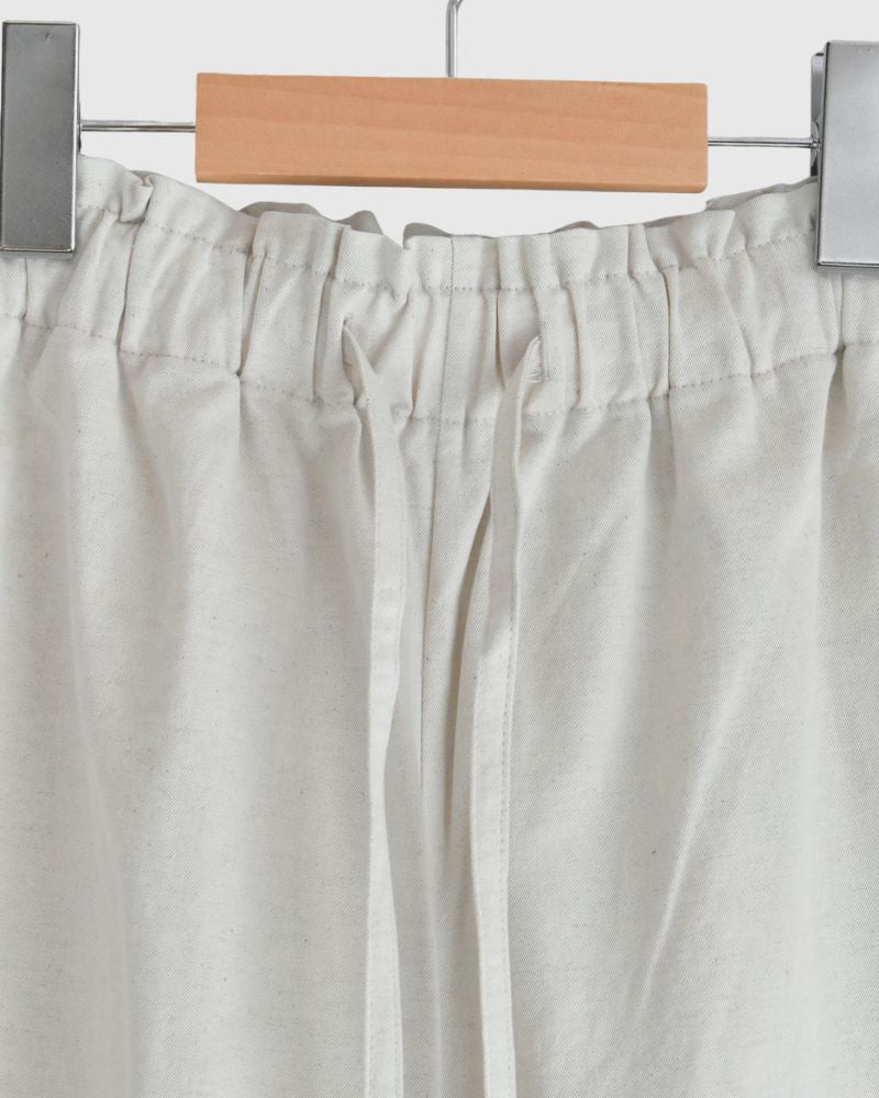 Seamless Side Wide Pants in Natural