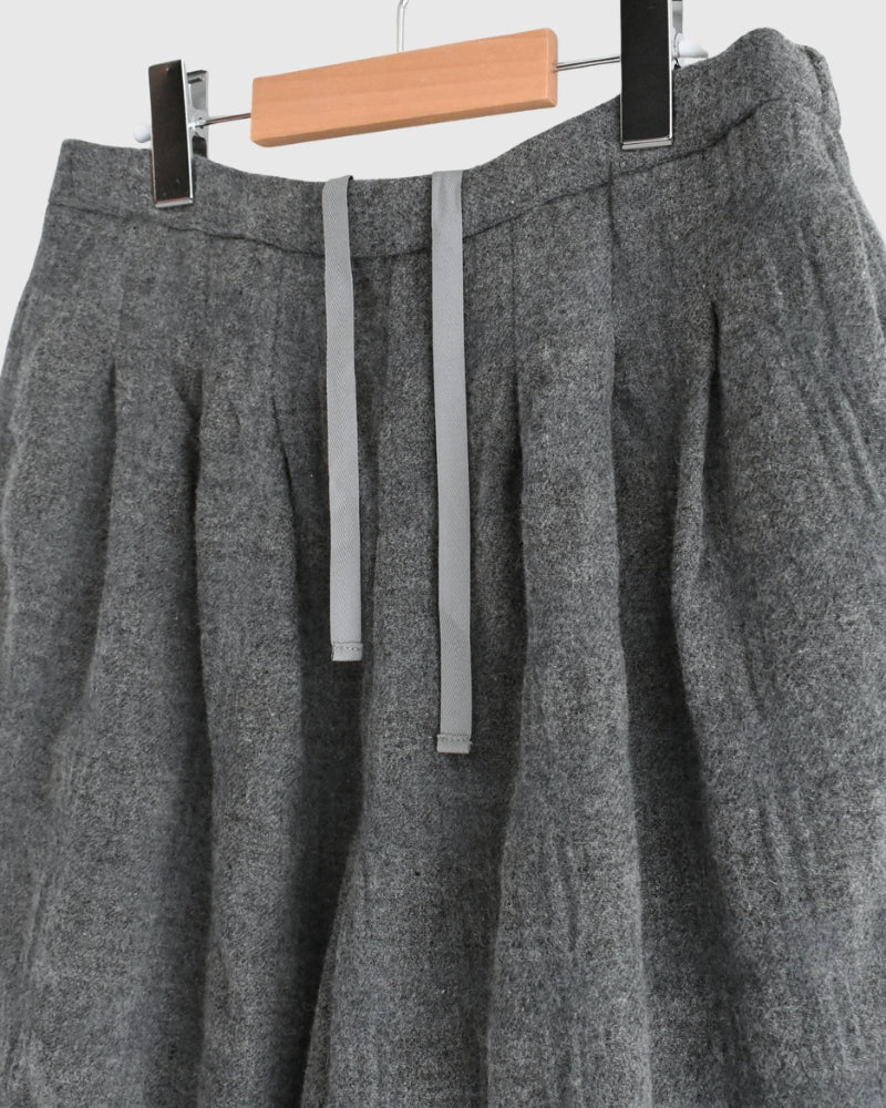 Wool Check Pants in Gray