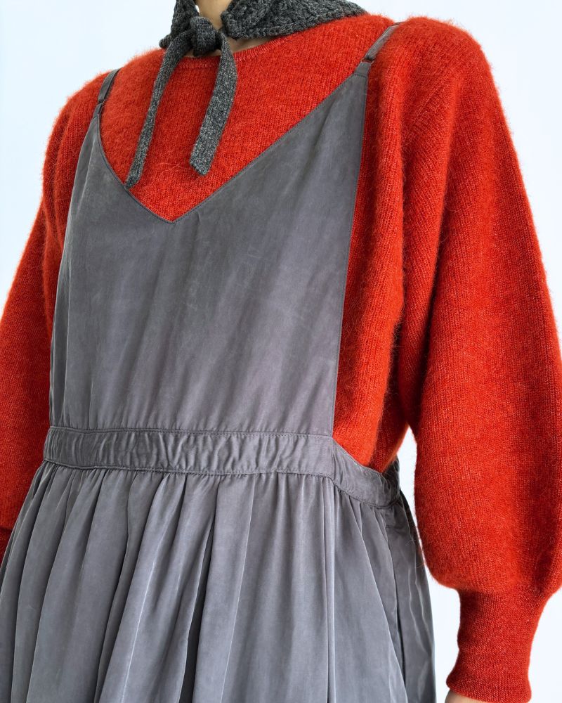 CURIOUS CAMISOLE ONE PIECE in Charcoal