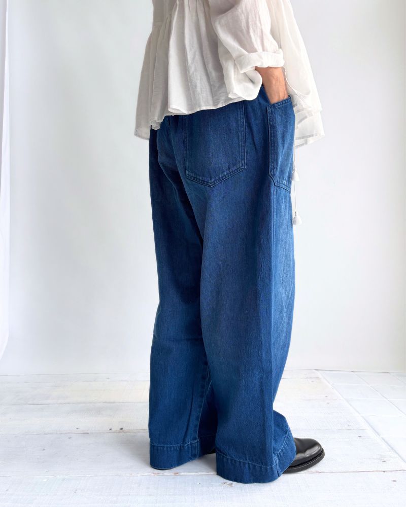 Denim Utility Pants in BlueIndigo