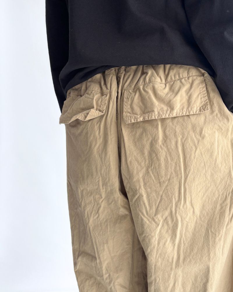 Cotton Silk Pants in Beige