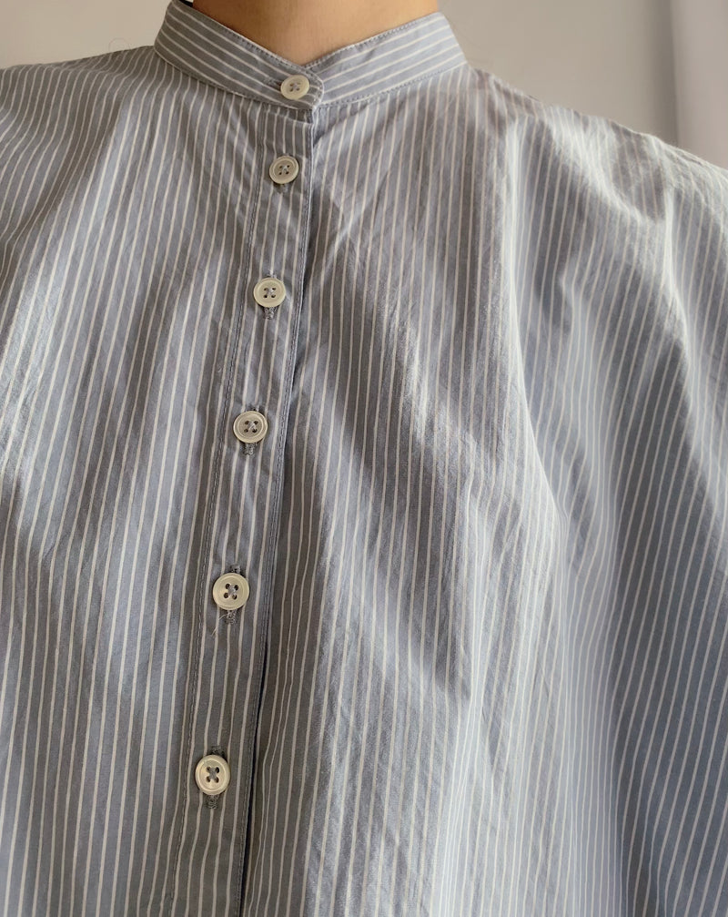 wide-band collar shirt