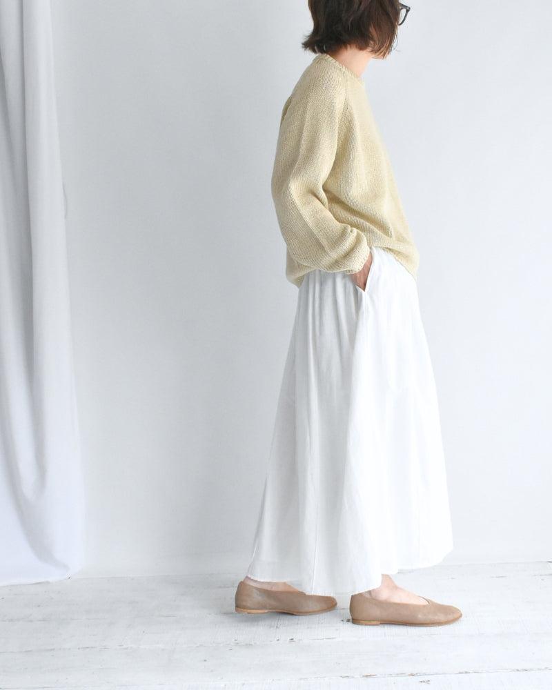 Raglan Pullover Knit in Ivory