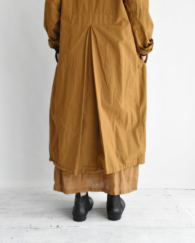 Double-Breasted Coat in Orange Brown