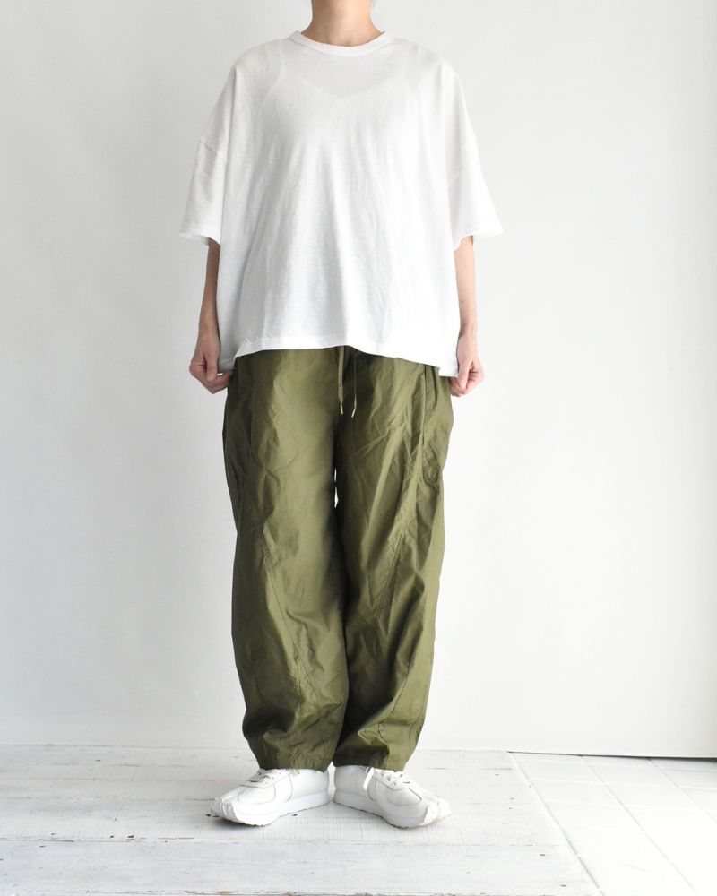 Typewriter Cotton Pants in Khaki