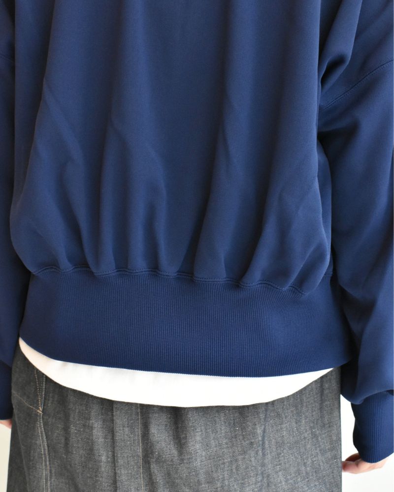 Track Frill Cardigan in Navy