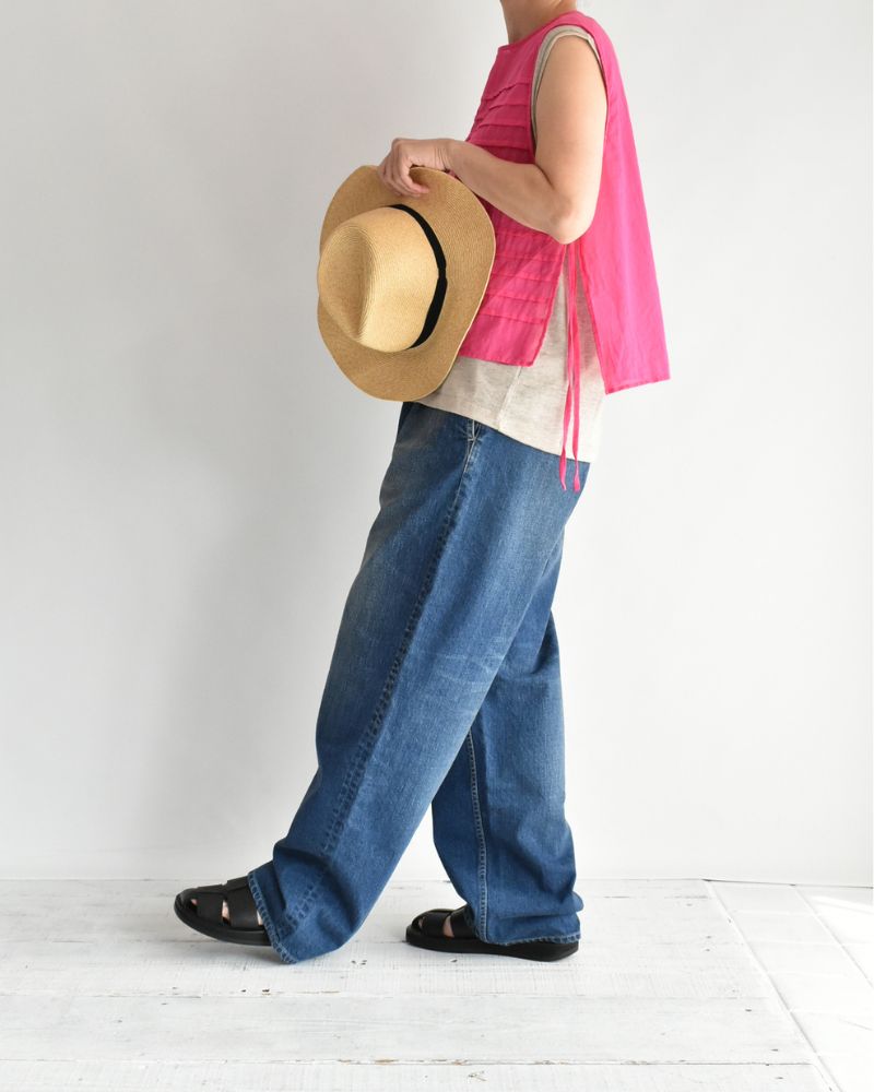 Boil Sleeveless Stack Blouse in Pink