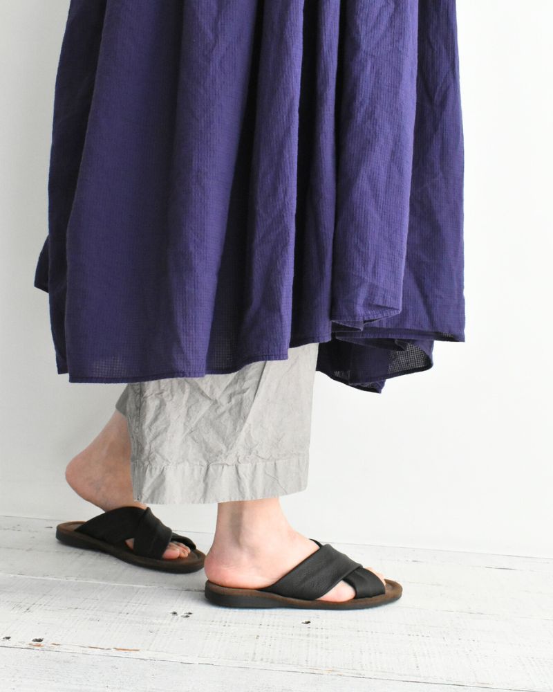 MINI PINTUCK PULLOVER DRESS in Purple