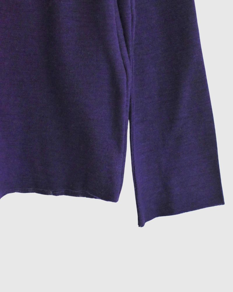 High-neck slim fit (wool) in Purple