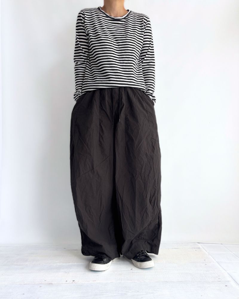 Cotton Silk Pants in Black