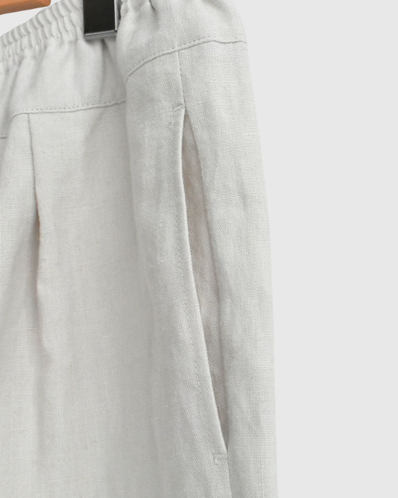 Egg Pants (LINEN) in IceGray