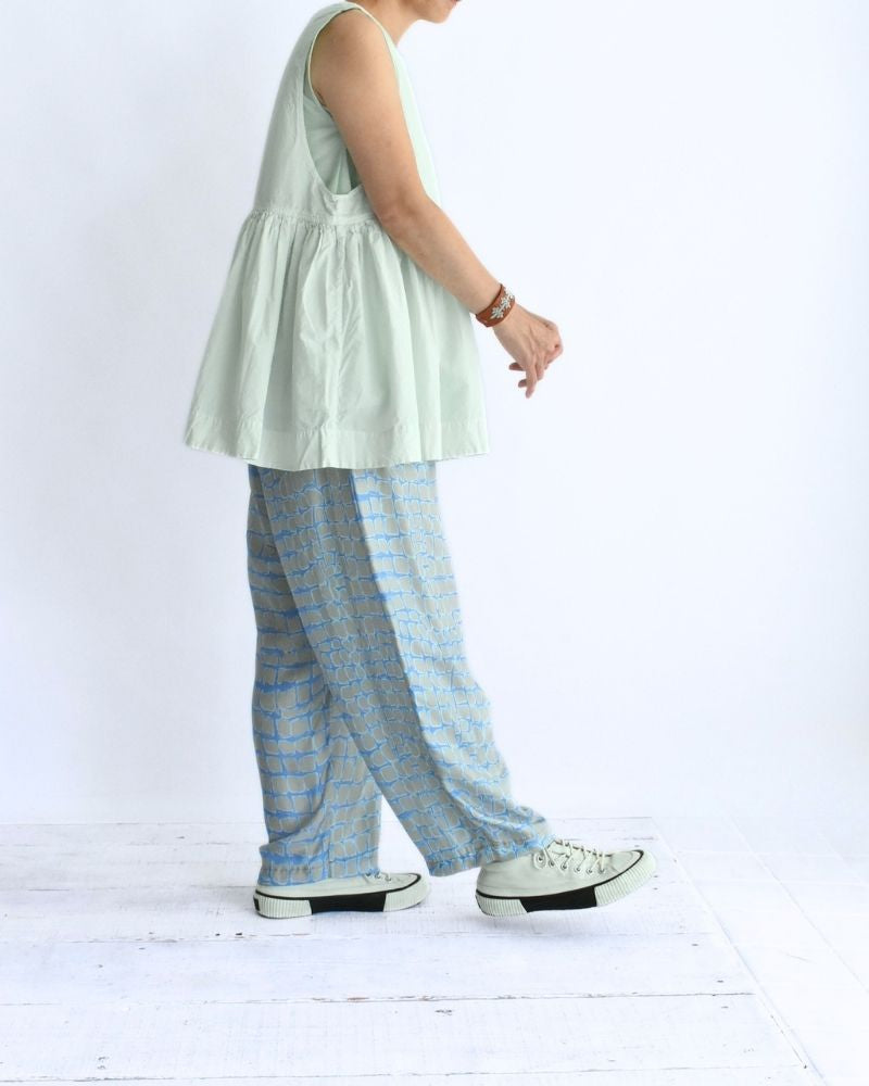 Sleeveless Gathered Top in MintGreen