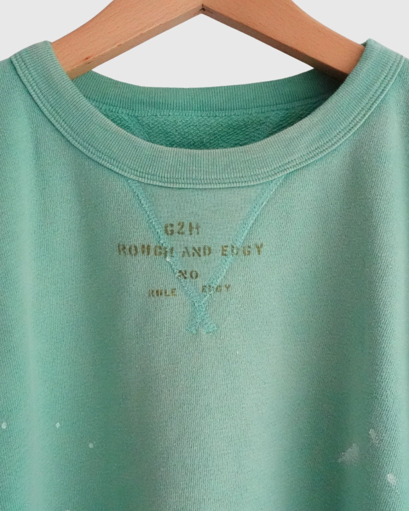 Vintage Sweat Double Gusset Pullover in LightGreen