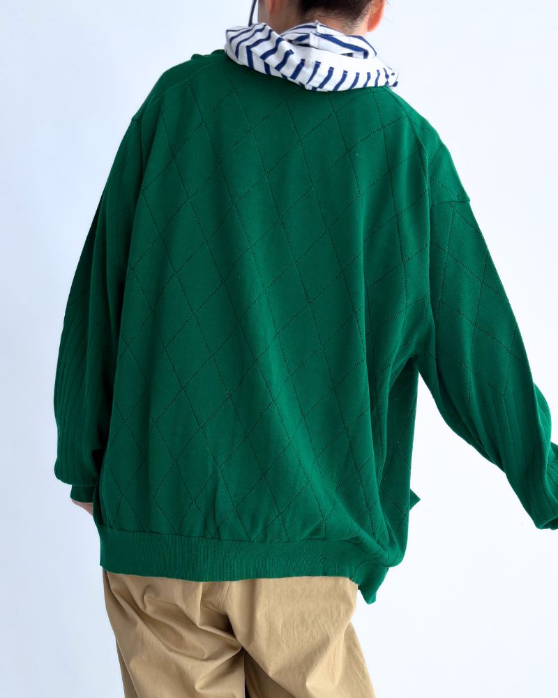 Drawstring Hoodie Pullover in Blue/White