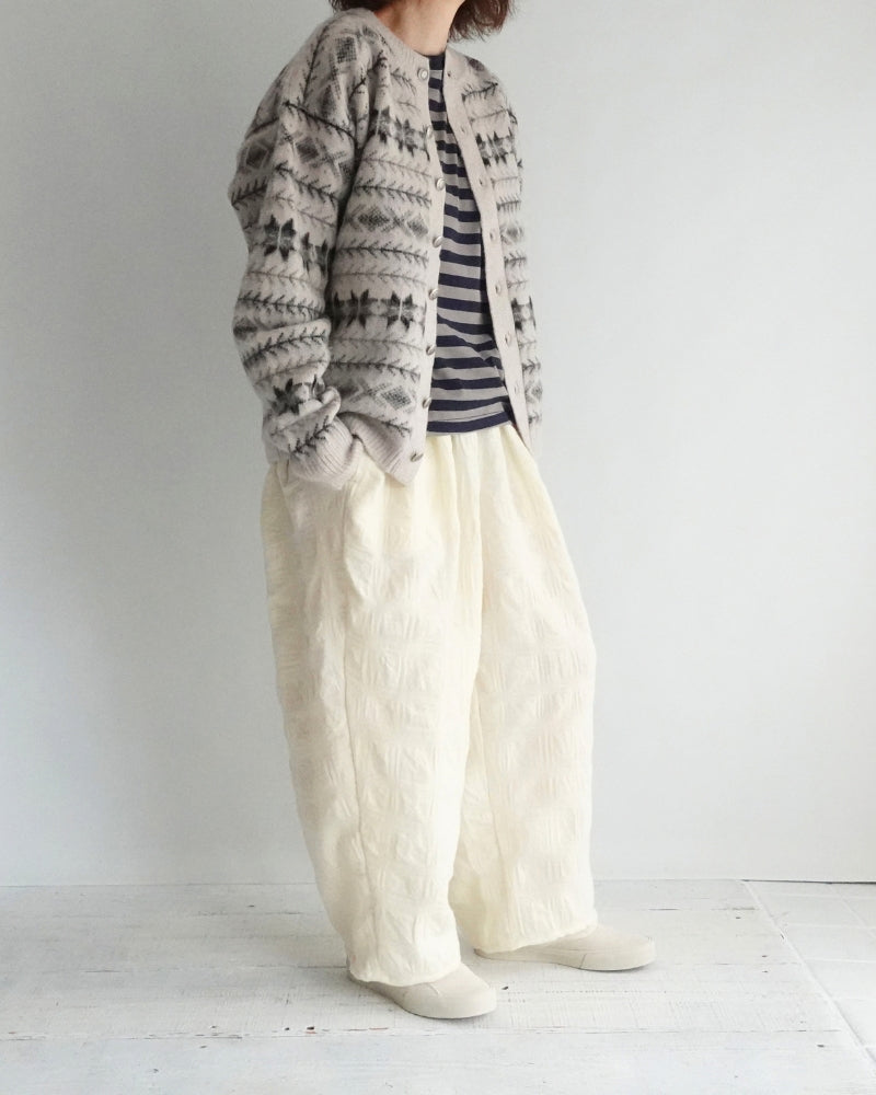 Nordic Knit Cardigan in Ivory