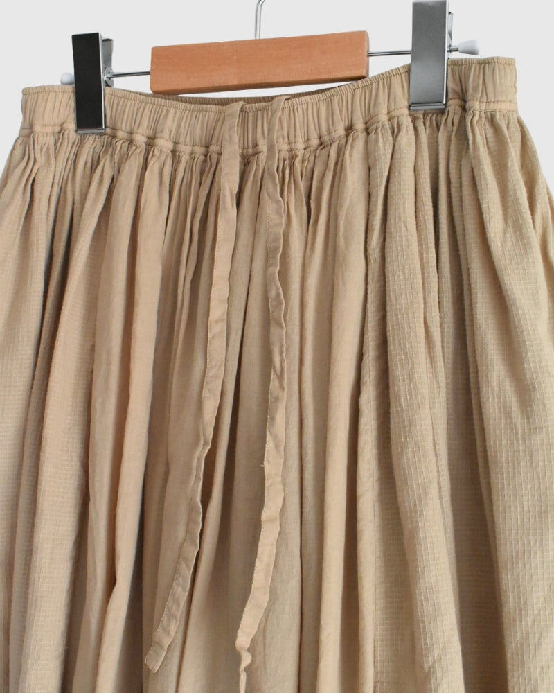 Rajasthan Gathered Skirt in Beige