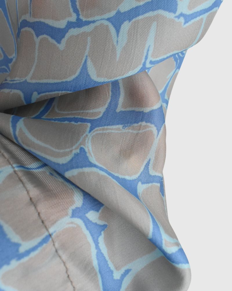 Cobblestone Pattern Easy Pants in SaxBeige