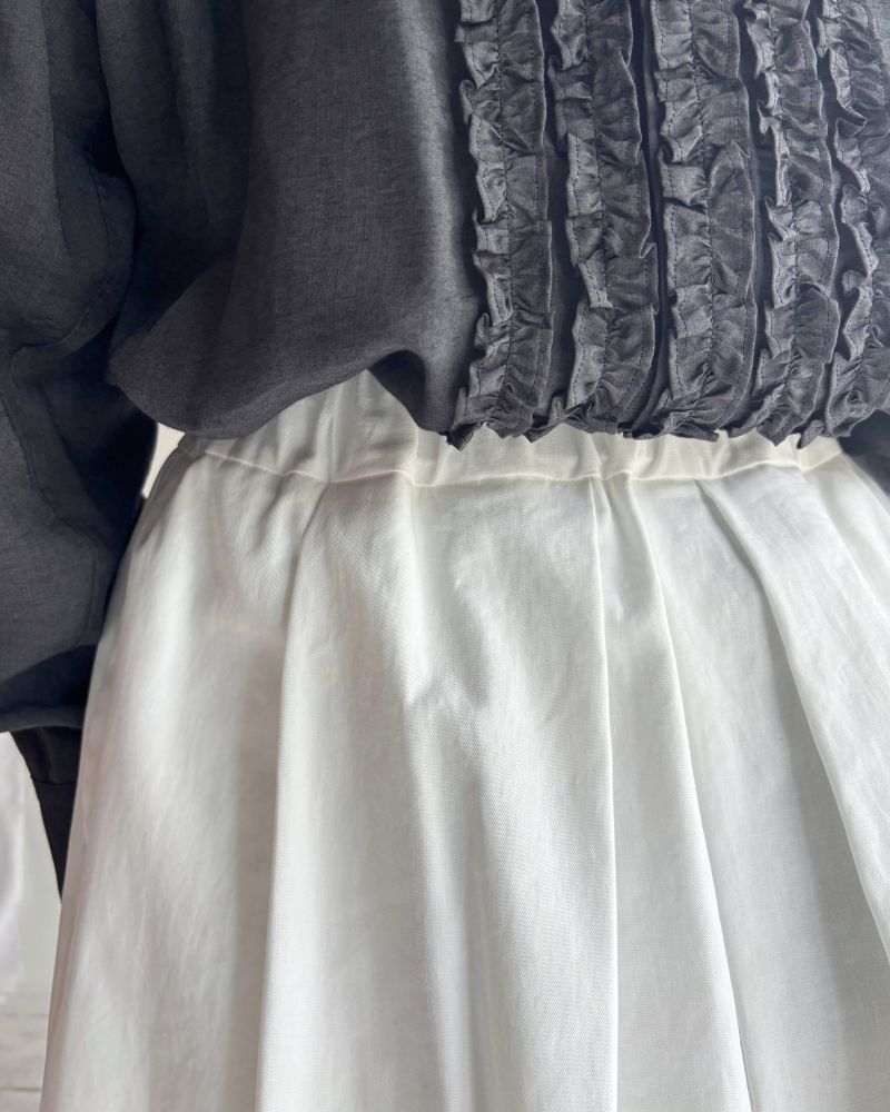 DOLLY-TWILL Tack Skirt in White