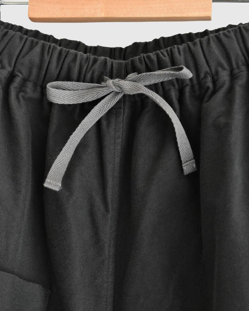 Asymmetrical Baker Pants (Moleskin)  in Dark Gray