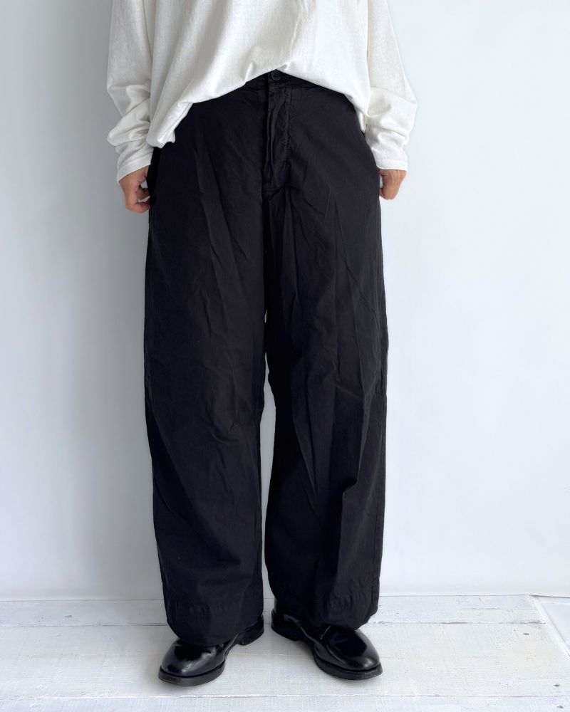 Garment Dyed Pants in Black