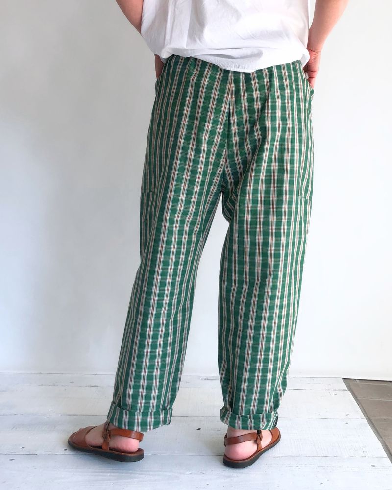 BITTERSWEET-W Easy Pants in GreenCheck