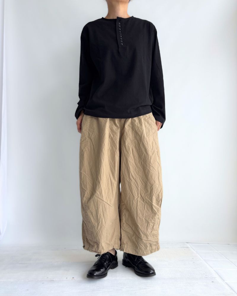 Cotton Silk Pants in Beige