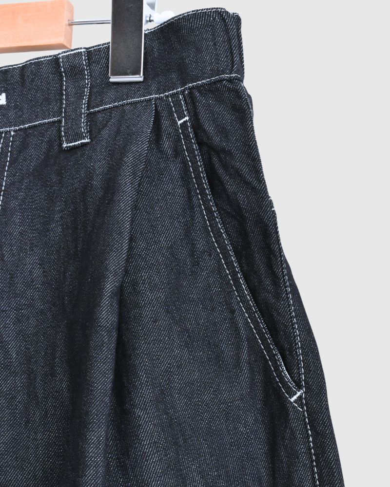 Cocoon Tapered Pants (DENIM) in Indigo