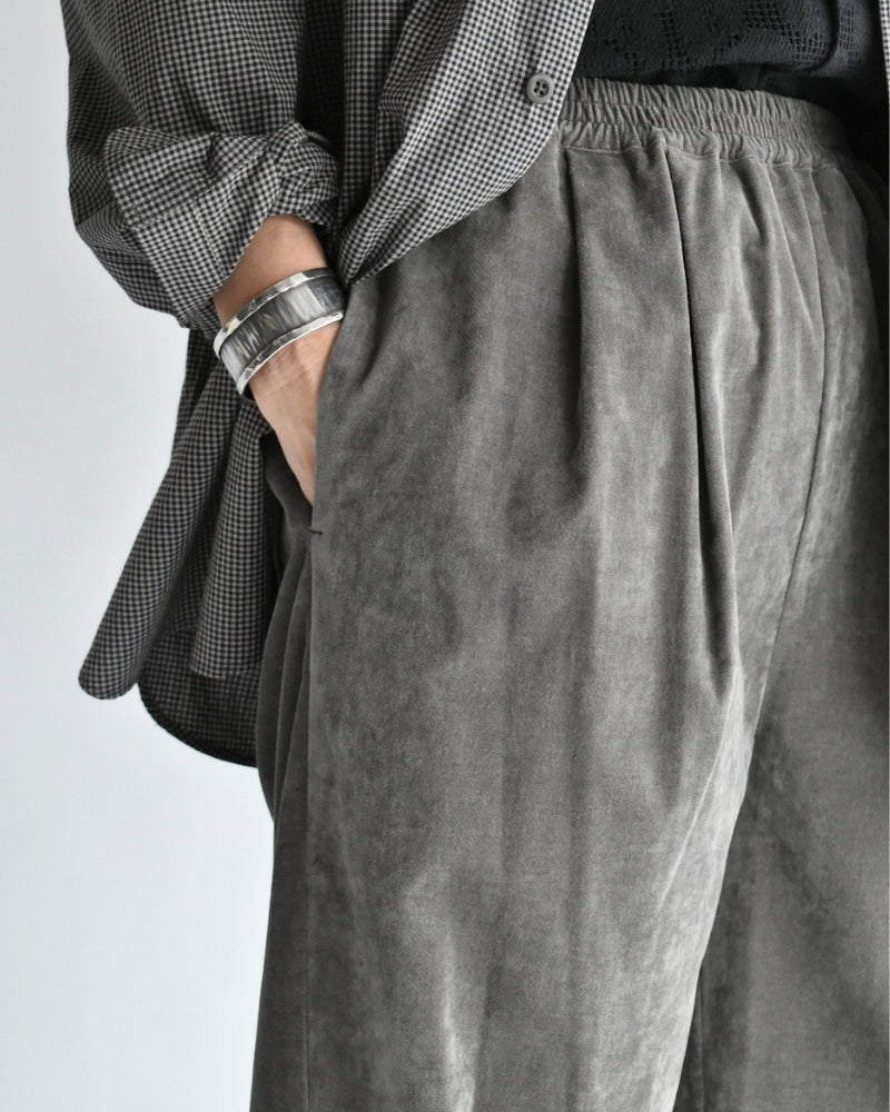 Velvet Semi Wide Easy Pants in Brown