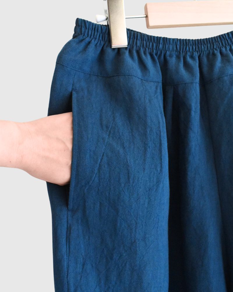 Egg Pants (LINEN/RAMIE) in Blue