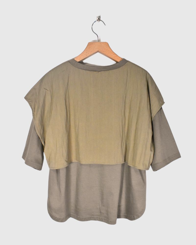 LAYERED TOPS 'HABOI' in KhakiBeige