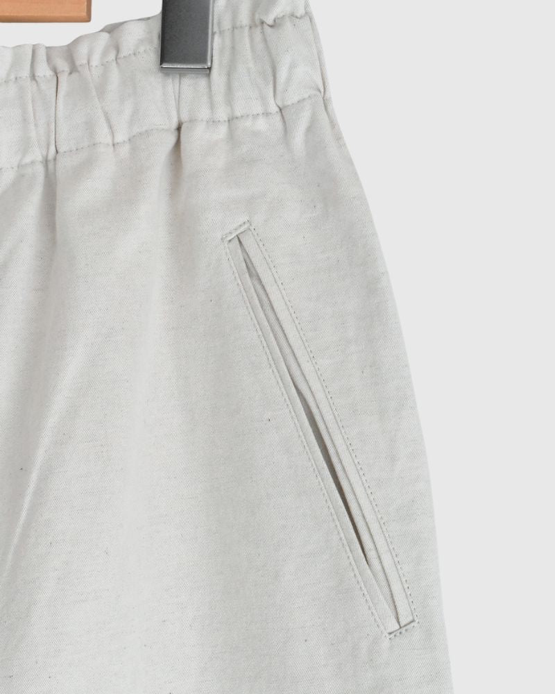Seamless Side Wide Pants in Natural