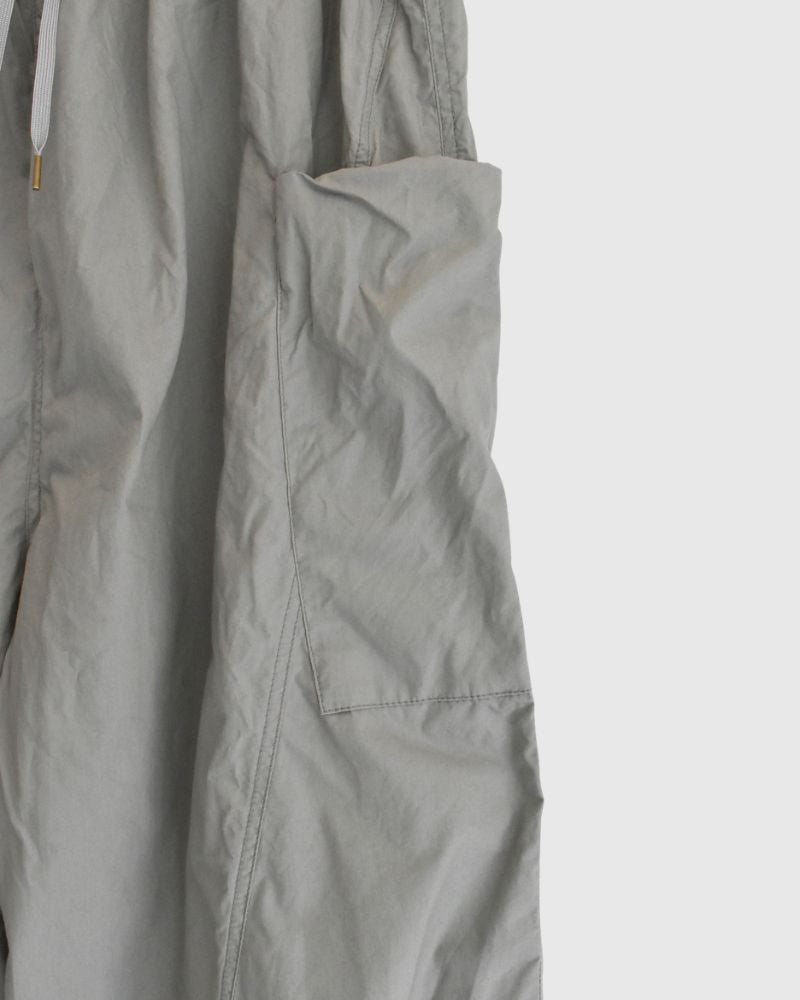 Typewriter Cotton Pants in Gray