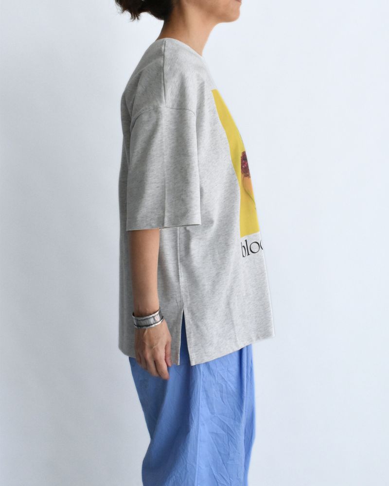 2-Way Graphic Print T-shirt in AshGray